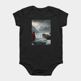 The red sea of Norway is in a storm. Baby Bodysuit